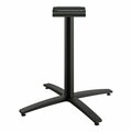 Hon Between Seated-Height X-Base for 42 in. Table Tops, 32.68w x 29.57h, Black HBTTX30L.CBK